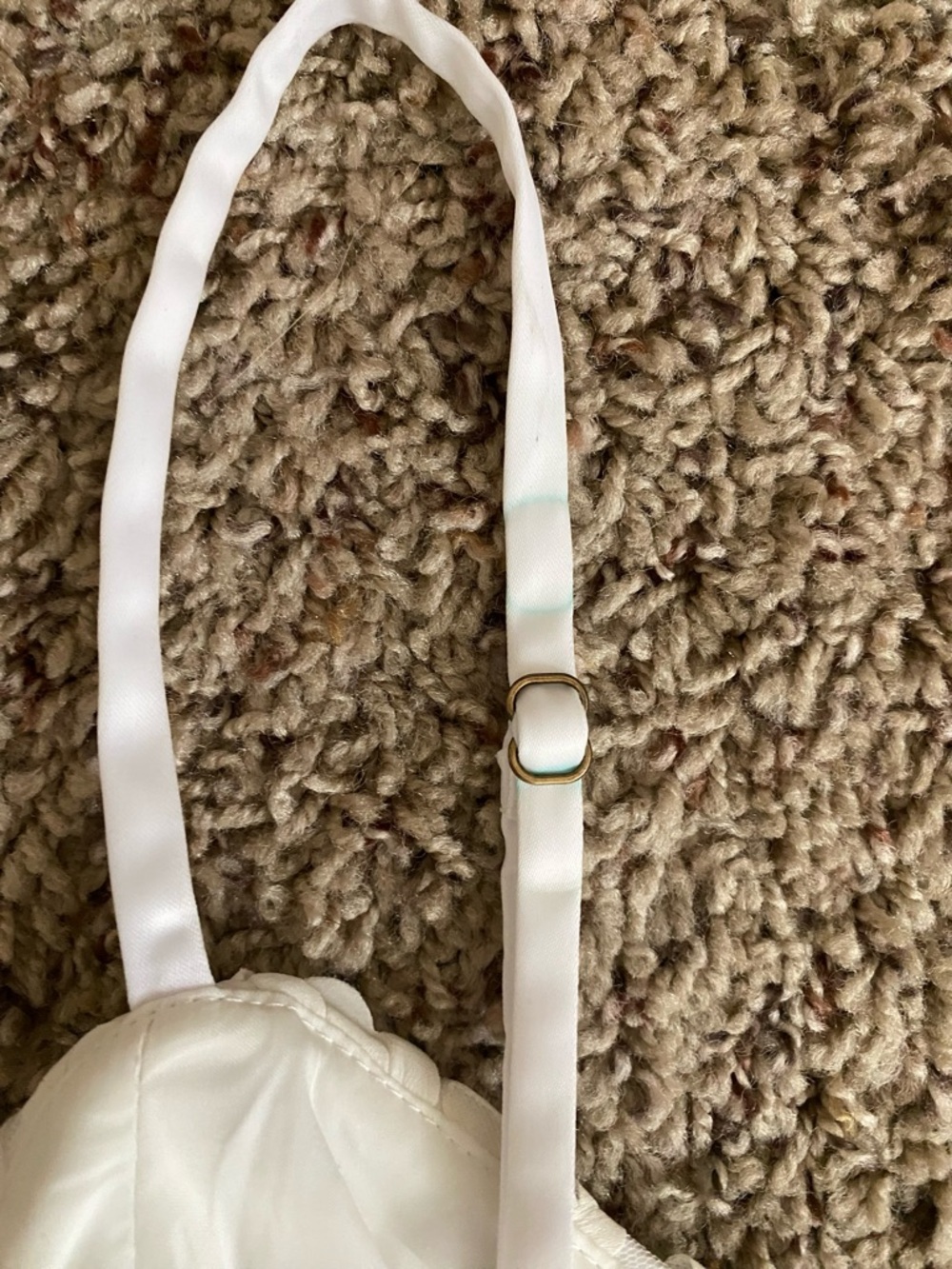 House of CB London White Floral Appliqué Spaghetti Strap Dress - Picture 5 of 6